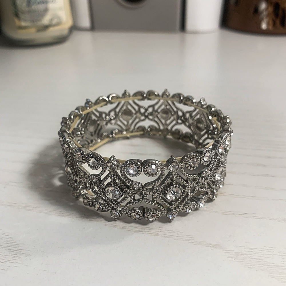 Sparkly diamond cuff bracelet